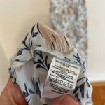 Loft ANN TAYLOR  Outlet Light Blue Navy Floral Ruffle Flounce Long Maxi Dress 2 Photo 8