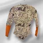 WET Zebra Stripe Long Sleeve Thick One Piece Bathing Suit nwt Black Size XS Photo 3