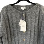 Cult Gaia Gap x  Sweater Womens Small Charcoal Gray Cardigan Button Up Alpaca New Photo 1