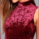 Lulus  In the Louvre Burgundy Velvet Backless Maxi Dress Long Gown Womens Size XS Photo 9