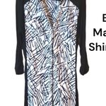 Bcbg MaxAzria zebra combo jersey shirt dress 90’s vintage Photo 8