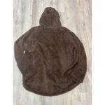 CELLABIE Women's Brown Fuzzy Hooded Cardigan Button Front Size L Size L Photo 1