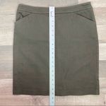 New York & Company Stretch Twill Khaki Pencil Skirt Olive 6 Green Photo 11