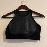 Zyia  Black Snakeskin Print High Neck High Support Mesh Size Medium Photo 0