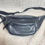 Vintage Northwest Territory Black Faux Leather 90s Fanny Pack Waist Belt Bag Photo 1
