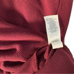 J.Jill  Wearever Collection Knit Dress Burgundy XL Long Sleeve Ribbed Stretch Photo 5