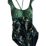 Ruffle Butts Women’s Cheetah Safari Print One Piece Bathing Swim Suit Medium Photo 3