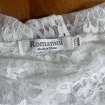 White Lace Long Sleeve Maxi Dress Peignoir Bridal Gown Boho Size Large Romanstii Photo 11