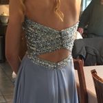 Light Blue Strapless Prom Dress Size 2 Photo 1