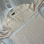 Quince Cotton Sweater cashmere v neck womens Beige (medium) classic lightweight Photo 2