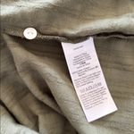 Madewell Green Peter Pan ruffle collar top windowpane embroidered small olive Photo 6