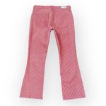 AG Adriano Goldschmied NEW AG Jeans Twiggy Jodi Crop Flare Pink Stripe Raw Hem Jeans Photo 4