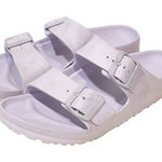 Birkenstock  Sandals Womens Size 7 Purple Rubber Double Strap Slip On Photo 0