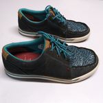 Twisted X  Women's Tooled Kicks Shoes Gray Teal Casual Size 7.5 Photo 9