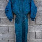 Vintage DESCENTE SKI SNOWSUIT Turquoise Women's Small Blue Size 6 Photo 0