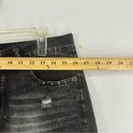 Distressed Jean Shorts Mid Rise Womens Large Black Photo 3