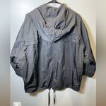 Anthropologie HEI-HEI Uptown Black Embroidered Wind, Rain Jacket M/L Photo 3