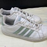 Adidas Grand Court Womens White Blue Sneakers Shoes Size 9 SKU 6819 Photo 3