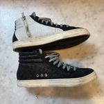 P448  Skate Boster High Top Sneakers Size 38 US 8-8.5 Black Leather Lace Up Photo 8