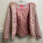 Kate Spade  Light Pink Mixed Media Hooded Quilt Coat Photo 6