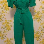 Button up short sleeve blouse in Kelly green size M Size M Photo 10