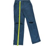 Arizona Women’s Black Distressed Overalls Size S – Ripped Knee Denim Jumpsuit Photo 9