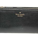 Kate Spade  New York Black Pebbled Leather Credit Card ID Window Bifold Wallet Photo 0