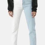 Adika Two Colored Mom Jeans Photo 1