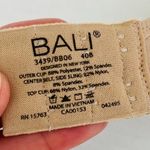 Bali  40B Underwire One Smooth U Ultra Light T Shirt Bra Tan Sheer Neckline Photo 2