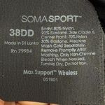 Soma  Sport 38DD Max Support Wireless‎ Activewear Sports Bra Black Photo 3