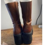 Unif  Parker Platform Brown Leather Boots size 8 Photo 4