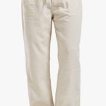 Linen Pants Tan Size M Photo 0
