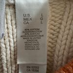 Liz Claiborne Lizwear Jeans Vintage Chunky Cable Knit Sweater Large Women Ivory Photo 3