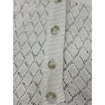 Bandolino Womens S Vintage Cream Shorth Sleeve Open Knit Cardigan Sweater Dress Photo 7