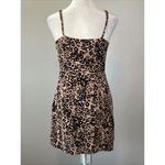 Wilfred Aritzia Leopard Print Mini Slip Dress Size 2 Photo 3