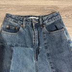 PacSun Women 90s Boyfriend Bohemian Blue Patchwork Straight Leg Jeans Size 24 Photo 3