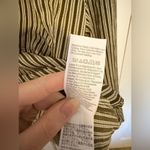 Madewell  Resort Long-Sleeve Shirt Dark Olive Green Striped Size Medium Photo 11