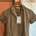 Everlane ‎ The Japanese GoWeave Notch Shirtdress Collar Mini Short Sleeve NWT 00 Photo 2