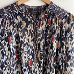 Isabel Marant  Pilay Printed Patchwork Silk Blouse in Midnight Photo 3