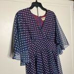 American Vintage Vintage 1970s Posh by Jay Anderson Sheer Polka Dot Flutter Sleeve Maxi Dress Photo 7