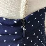 Forever 21 🎈 Navy Polka Dot Mini Flowy Skirt Size S Photo 2