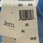 Lemlem  Sky Blue Lena Diamond Jacquard String Bikini Bottoms Sz XS NWT Photo 8