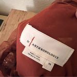 Anthropologie Sequin Embellished Top in Rust Flare Sleeve Size XS Photo 8