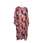 Kizen Bali Floral Kimono Robe Boho Lounge Duster Pink Size M Photo 6
