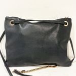Coach Convertible Crossbody in Black Pebble Leather Chain Link Photo 4
