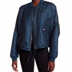 Free People  Teal Quilted Jacket Large Photo 0