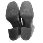 Steve Madden  Kreo Women's Black Leather Platform Block Heel Tall Boots Size 9M Photo 3