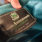 Vintage Andy Anderson Suede Green Rabbit Fur Collar Button Trench Coat Size M Size M Photo 10