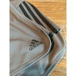 Adidas  Climalite Women Gray Athletic Shorts with 3 Stripes Large Running Workout Photo 2