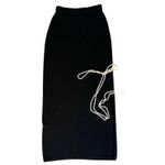 St. John Vintage Women’s Santana knit long maxi skirt black skirt size 2 Photo 2